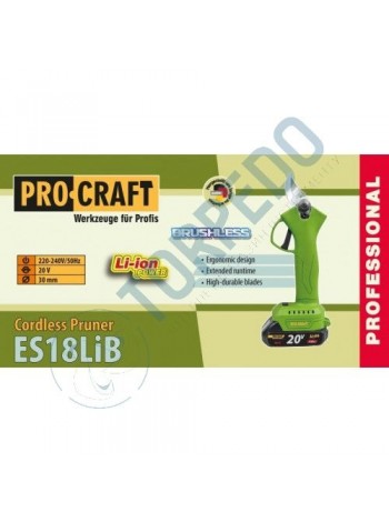 Ножницы аккум. PRO-CRAFT ES-18LiB (с АКБ и зар. прист.)