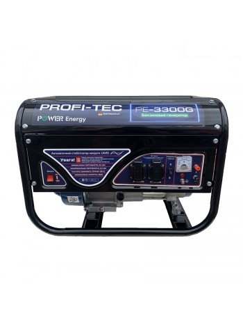 Генератор бензиновый PROFI-TEC PE-3300G (3,0-3,3 кВт) ручной стартер