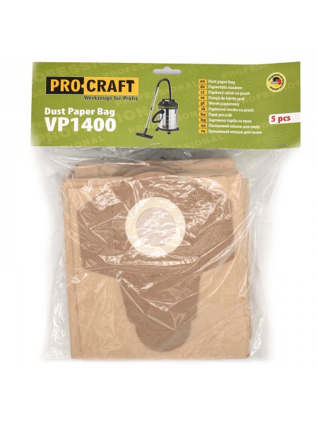 Мішок для пилу паперовий Procraft VP1400