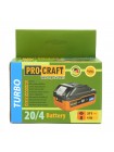 Акумуляторна батарея Procraft Battery20/4 Turbo (20В, 4Аг)
