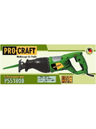 Шабельна пилка PROCRAFT РSS-1800