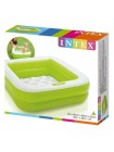 Детский надувной бассейн "Песочница" INTEX 85х85х23 см ( 57100) рожева