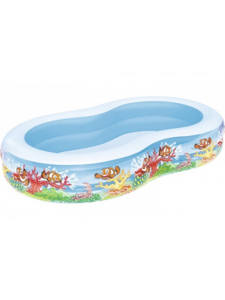 Бассейн Bestway 54118 Подводный мир 262х157х46 см Бассейн Bestway 54118 Подводный мир 262х157х46 см
