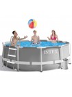 Бассейн каркасный Intex 26706 с фильтр-насосом, лестницей и тентом 305-99 см