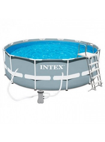 Бассейн каркасный Intex 26716, 366-99см, фильтр-насос, лестница 