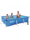 Каркасный бассейн Bestway 56411, 300 х 201 х 66 см (фильтр насос 1 250 л/ч)