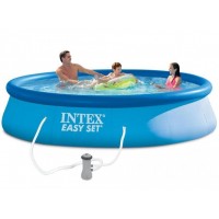 Бассейн наливной Intex (28142) с фильтр-насосом 396х84 см 