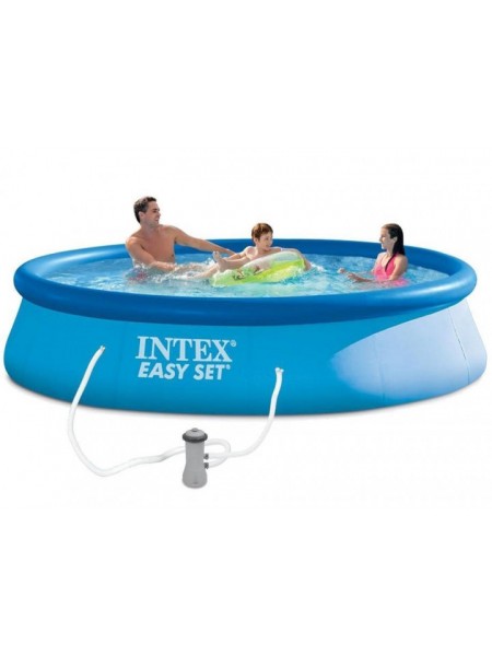 Бассейн наливной Intex (28142) с фильтр-насосом 396х84 см 