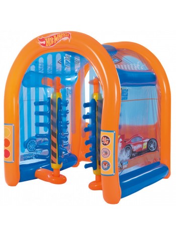 Детский надувной центр Bestway 93406 «Автомойка Hot Wheels» 