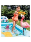 Надувной игровой центр Intex 57161 «Приключения в джунглях», 257 x 216 x 84 см, с горкой