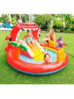 Надувной игровой центр Intex 57163 Дино 196 x 170 x 107 см, с горкой 