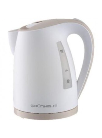Электрочайник Grunhelm EKP 1999BW (Бежевый) 1,7л, 2200 Вт, пласт.