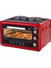 Духовка настольная EFBA 1005 Red (36л.) (с конфорками)