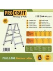 Драбина-стрем'янка алюмінієва Procraft PLA2.2.590
