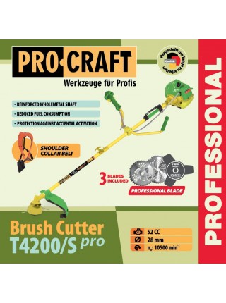 Коса бензинова Procraft T4200/S Pro