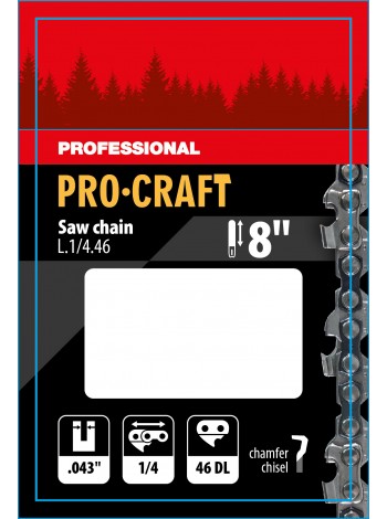 Ланцюг для ланцюгової пилки Procraft L.1/4.46 Universal 1/4" шаг 46 зв.
