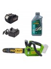 Акумуляторна ланцюгова пила Procraft PKA42Li + 1 акб 4Аг + ЗП charger20/1 + Олива для ланцюга 1л