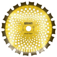 Ніж 40T победітовий двостороній золото Procraft D255*25.4