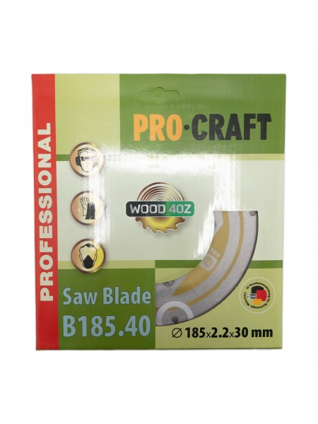 Пиляльний диск Procraft B185.40 40T (по дереву)