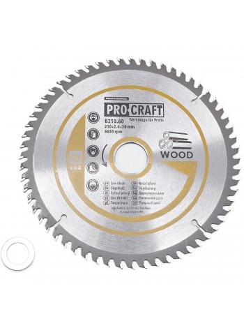 Пиляльний диск Procraft B210.60 60T (по дереву)