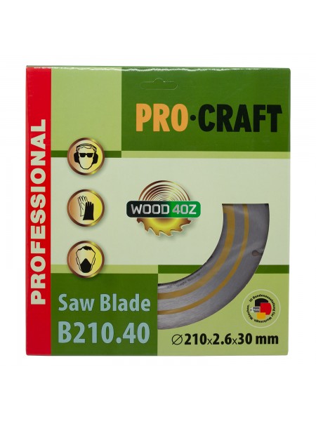 Пиляльний диск Procraft B210.40 40T (по дереву)