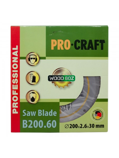Пиляльний диск Procraft B200.60 60T (по дереву)