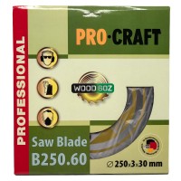 Пиляльний диск Procraft B250.60 60T (по дереву)