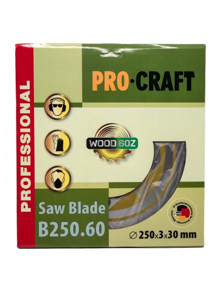 Пиляльний диск Procraft B250.60 60T (по дереву)