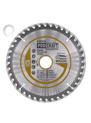 Пиляльний диск Procraft B200.40 40T (по дереву)