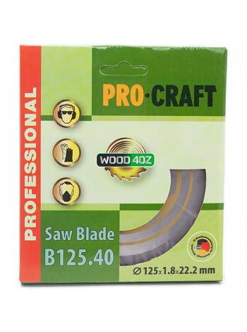 Пиляльний диск Procraft B125.40 40T (по дереву)
