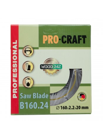 Пиляльний диск Procraft B160.24 24T (по дереву)