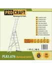 Драбина алюмінієва універсальна Procraft PLA3.676