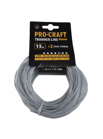 Волосінь армована спіраль Procraft 3мм 15м