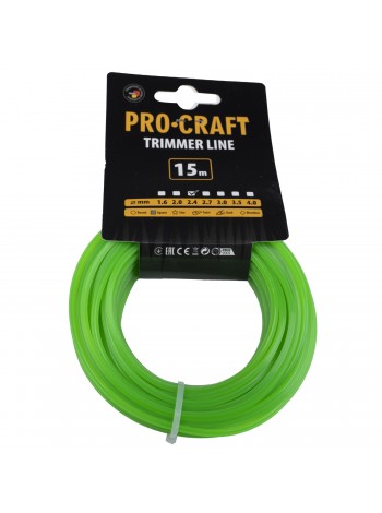 Волосінь квадрат Procraft 2.4мм 15м