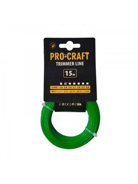 Волосінь круг Procraft 2мм 15м