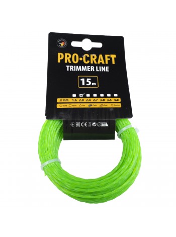 Волосінь спіраль Procraft 2мм 15м