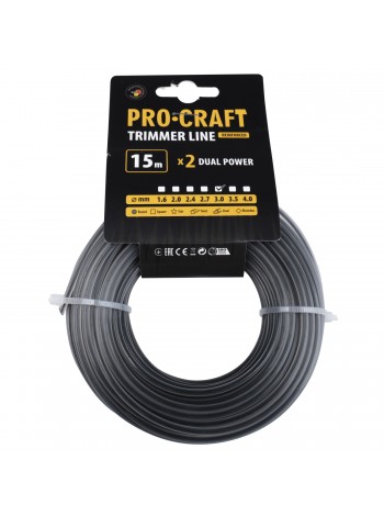 Волосінь з жилою круг Procraft 3мм 15м