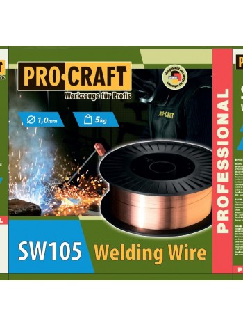 Зварювальний дріт Procraft SW105 1 мм 5 кг